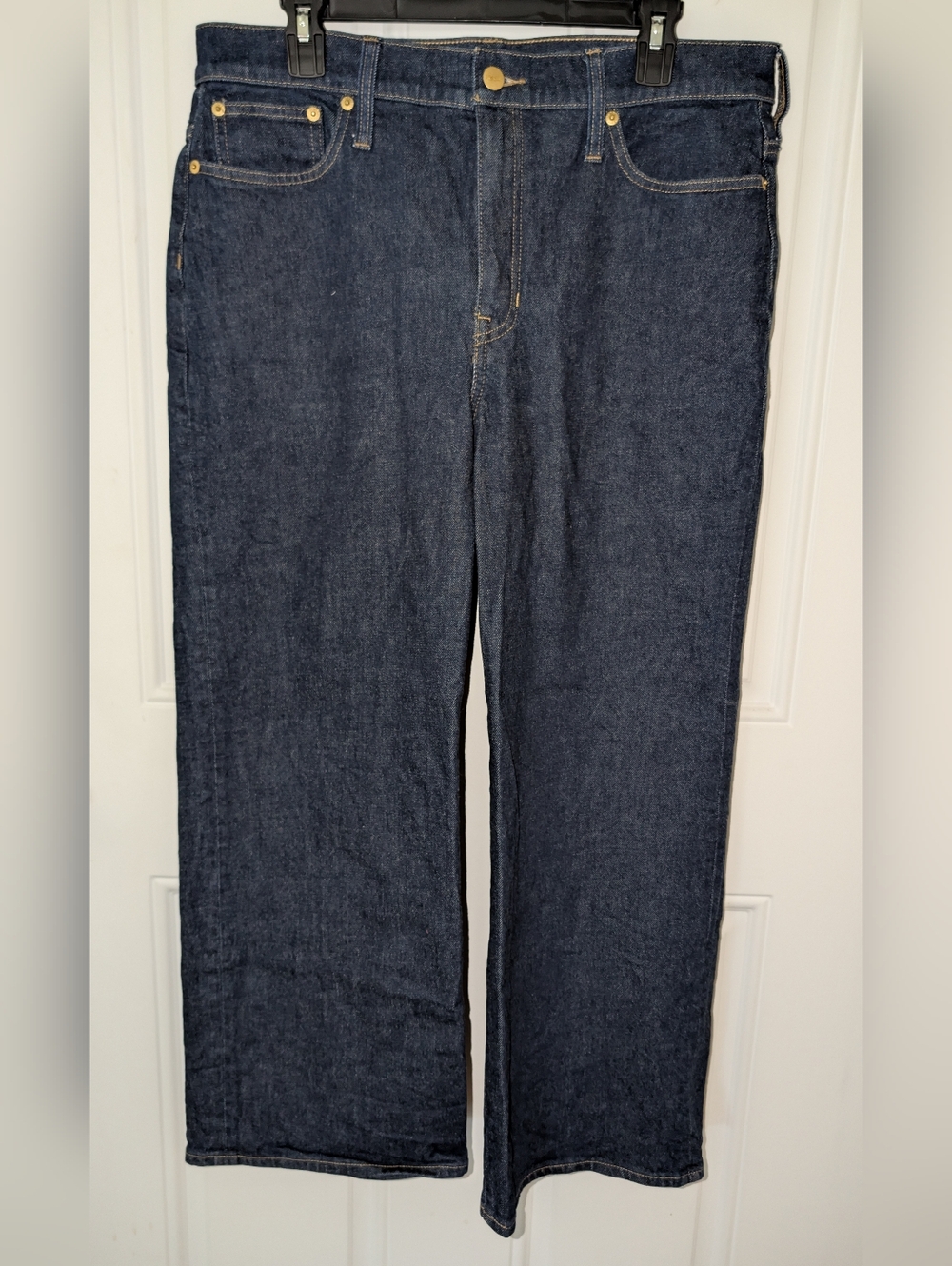 J.Crew 96 Slim Wide Leg Jeans Women's Size 31 Dark Wash Classic Blue NWOT